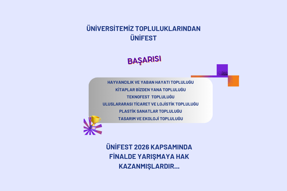 Üniversitemiz Öğrenci Topluluklarından Önemli Başarı